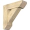Ekena Millwork Traditional Slat Rough Sawn Bracket w/ Offset Brace, Douglas Fir, 8"W x 26"D x 26"H BKT0806X26X26TRA06RDF - alternate 1